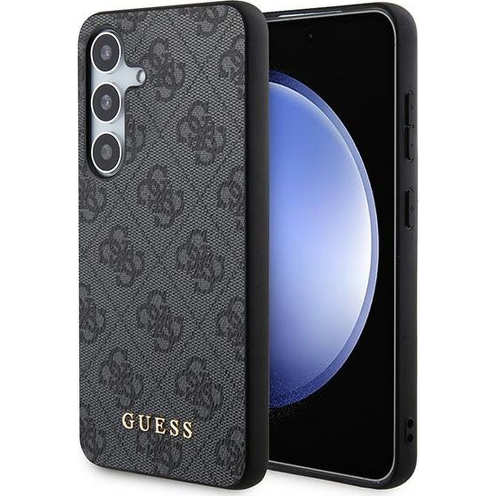 Etui Guess 4G Big Metal Gold Logo do Samsung Galaxy A55, czarne